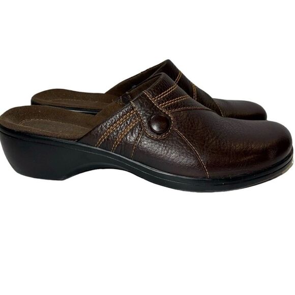 Easy Street Holly Comfort Mules Brown Wide, slip on , shoes 7.5WW - Picture 8 of 13